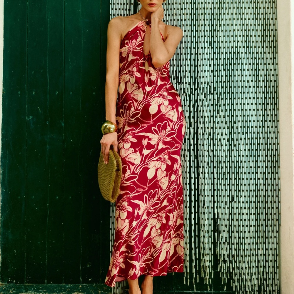 Brand New Reformation Yesenia Silk Dress XS